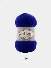 Темно-синий пряжа плюшевая Alize Velluto, 100% микрополиэстер, 100 г, 68 м
