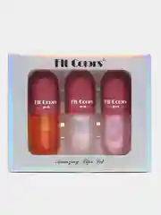 Блеск-плампер для губ Fit Colors, эффект увеличения объема, 3 штуки