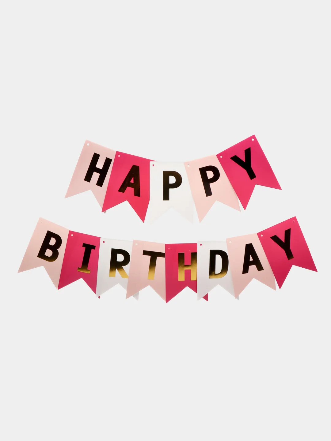 Конфетный гирлянда растяжка Happy Birthday / С днём рождения, бумажное украшение для праздника