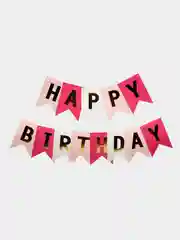 Конфетный гирлянда растяжка Happy Birthday / С днём рождения, бумажное украшение для праздника