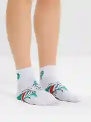 Белый носки женские мужские с принтом