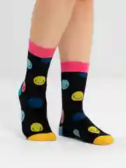 Черный носки женские, с фруктами, 35-40 размер