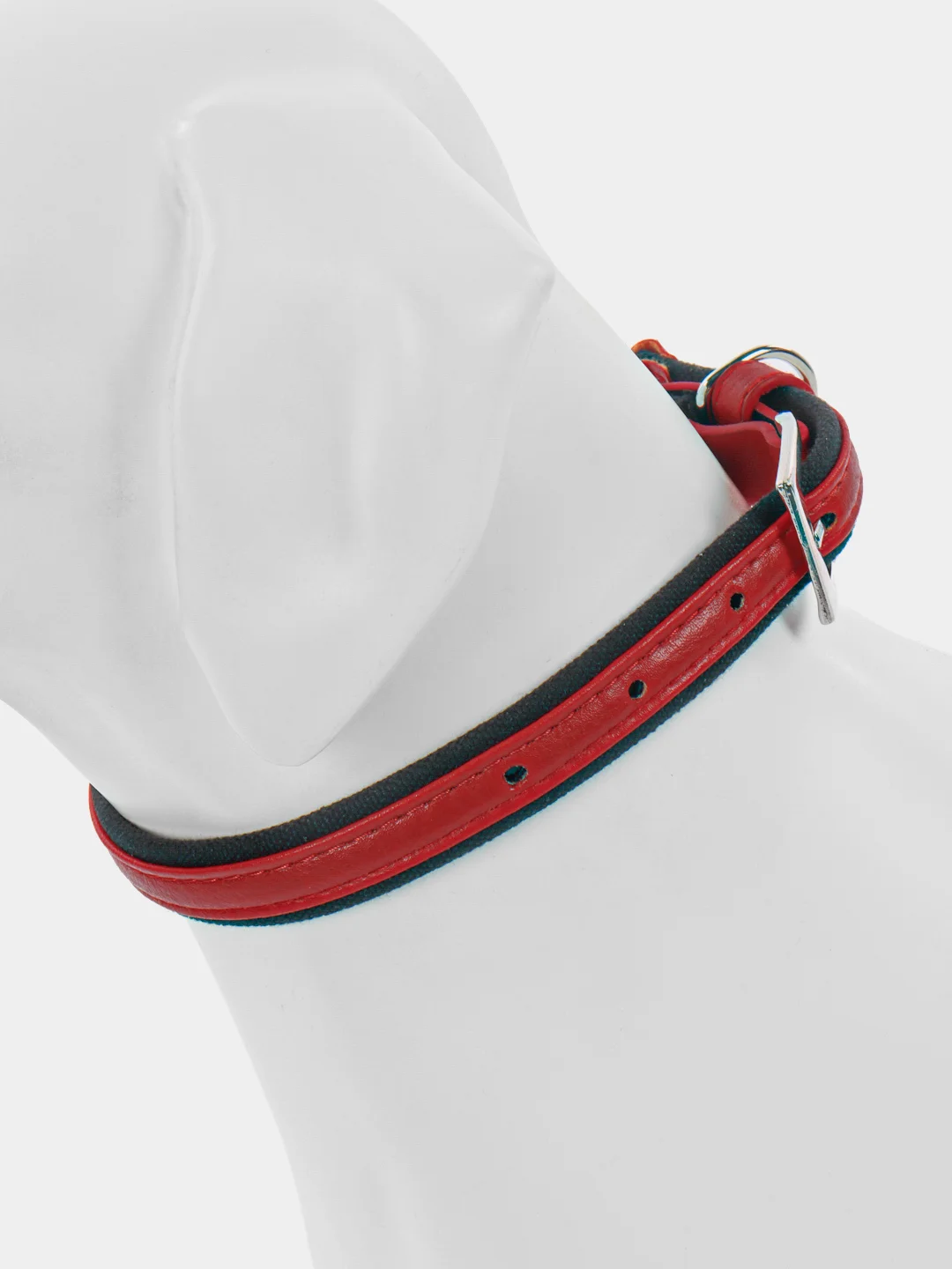 Красный ошейник для собак и кошек мелких и средних пород, NUNBELL, комбинированный, 47 х 2 см