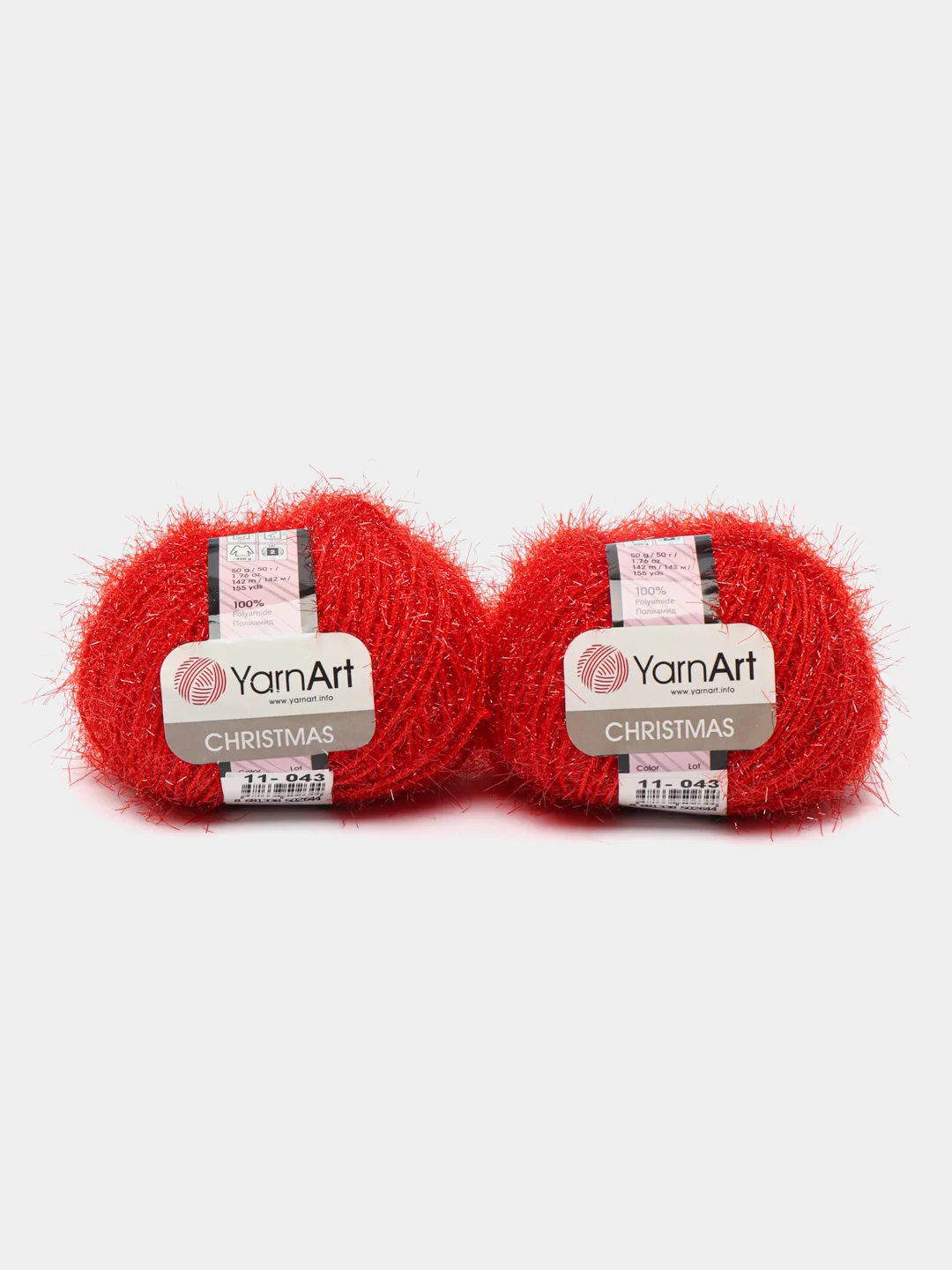 Красный пряжа YarnArt Christmas  / 2шт