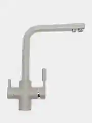 Серый смеситель для кухни Frap F4352 из латуни с фильтром подключения воды