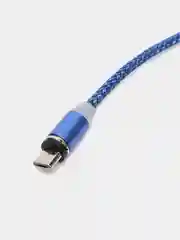 Синий магнитный кабель USB - micro USB, магнитный кабель micro usb, юсб провод,зарядник телефона