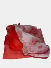 Красный тюль угловая