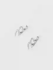 Серьги-гвоздики женские Befree, из серебристого металла