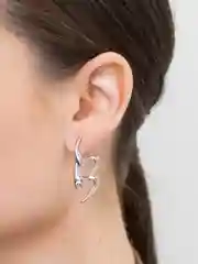 Серьги-гвоздики женские Befree, из серебристого металла