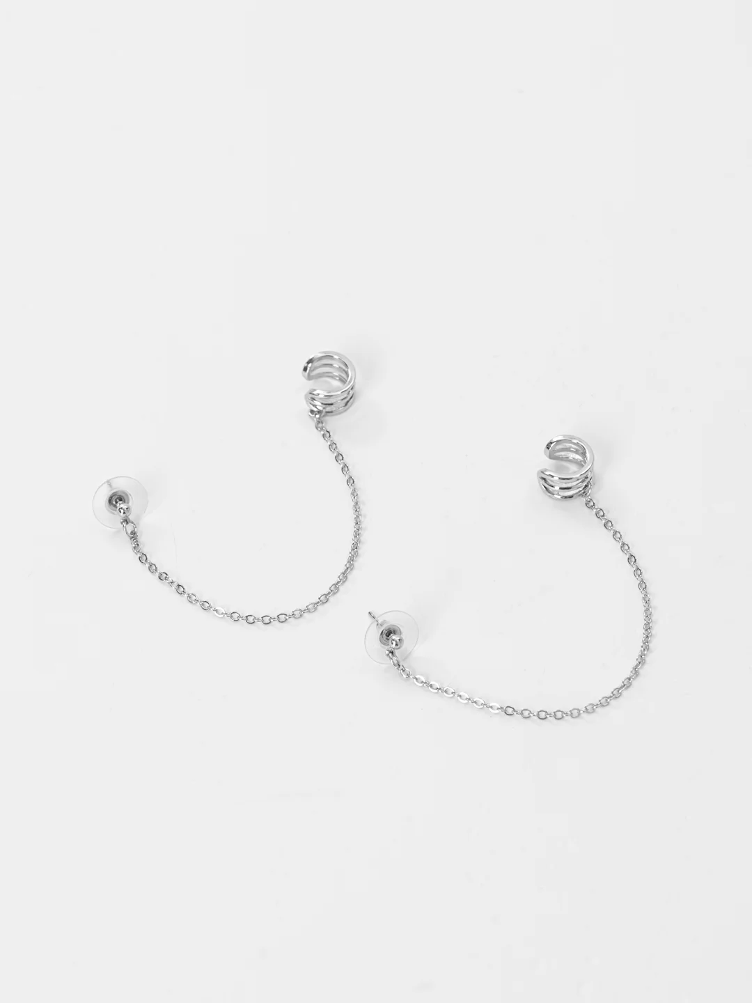 Серьги-кафф Befree, из серебристого металла, женские
