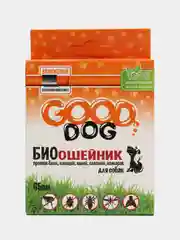 Ошейник от блох и клещей для собак оранжевый, Good Dog, 65 см