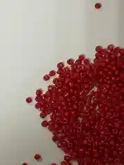 Угольный бисер стеклянный мелкий, 30 гр