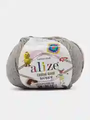 Серый меланж пряжа Alize Cotton Gold Hobby New