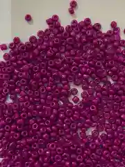 Пастельно-коралловый бисер стеклянный мелкий, 30 гр