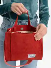 Коричневый сумка вельветовая, сумка шопер