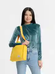 Бежевый сумка вельветовая, сумка шопер