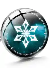 Бронзовый значки по мотивам игры Genshin Impact "Глаз Бога"