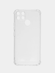 Силиконовый прозрачный усиленный чехол Realme C25/c25S/8/8i/8Pro/9Pro/C21