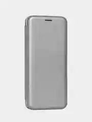 Серебряный чехол-книжка для Realme C33, NARZO 50i Prime (Реалми С33, Нарзо 50 ай прайм)