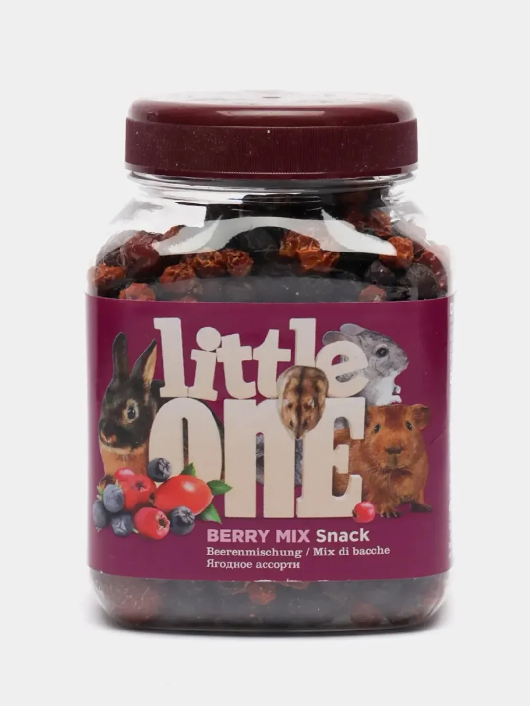 Ягодное ассорти Little One. Лакомство для всех видов грызунов, 200г