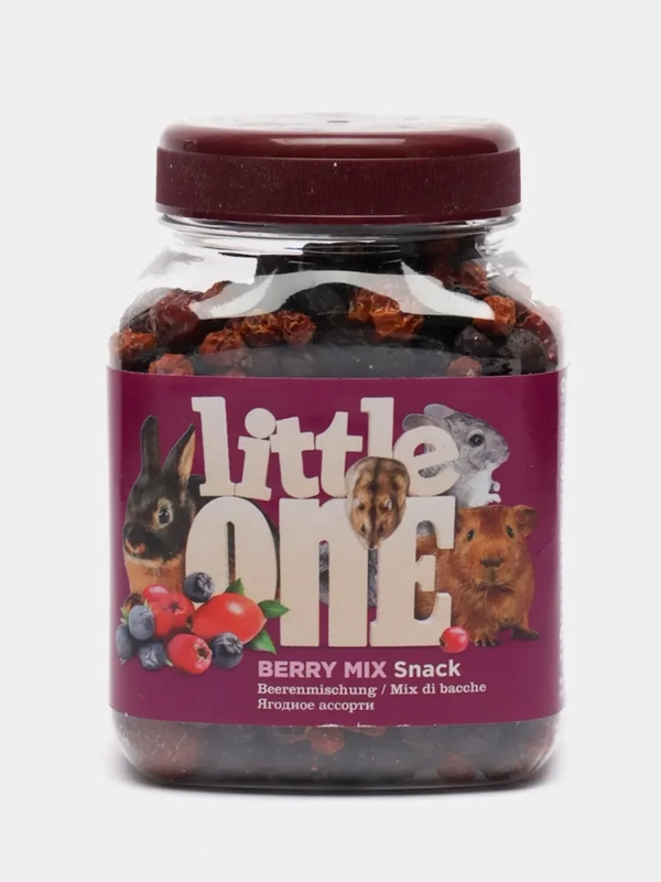 Ягодное ассорти Little One. Лакомство для всех видов грызунов, 200г