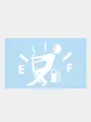 Белый наклейка на автомобиль/на капот/на бак"Полный бак"