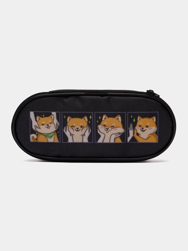 Пенал-футляр BRAUBERG, 1 отделение, полиэстер, органайзер, 21х8,5х5 см, Funny dog, 271033
