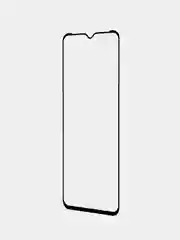 Прозрачный защитное стекло КАРТОФАН для Tecno Pop 6 Pro, с олеофобным покрытием и черной рамкой