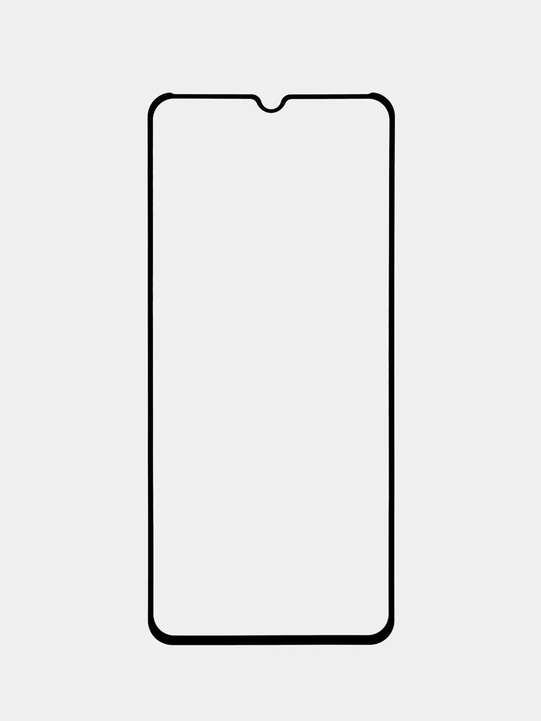 Прозрачный защитное стекло КАРТОФАН, для Tecno Pova 4 Pro, с олеофобным покрытием и черной рамкой