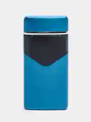 Синий зажигалка электронная, металлическая, USB, плазменная спираль, зажигалка электронная