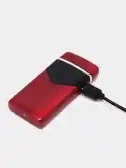 Красный зажигалка электронная, металлическая, USB, плазменная спираль, зажигалка электронная