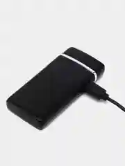 Черный зажигалка электронная, металлическая, USB, плазменная спираль, зажигалка электронная