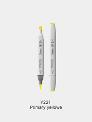 Маркер для скетчей TOUCH BRUSH двухсторонний цв.221 желт основной