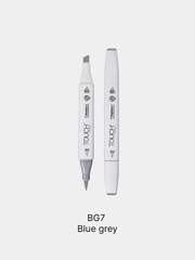 Маркер для скетчей TOUCH BRUSH двухсторонний цв.BG7 серо-синий 7