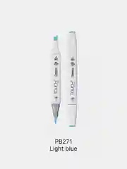 Маркер для скетчей TOUCH BRUSH двухсторонний цв.271 синий светлый