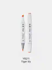 Маркер для скетчей TOUCH BRUSH двухсторонний цв.211 тигровая лилия