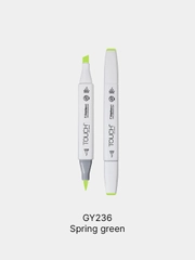 Маркер для скетчей TOUCH BRUSH двухсторонний цв.236 зел весенний