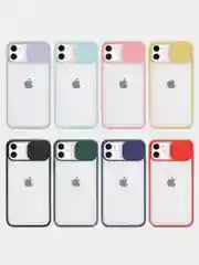 Чехол с защитой шторкой для камеры на iPhone 6s/7/8/Plus/SE/20/X/XS/XR/11/Pro/Max/12/13/айфон