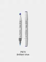 Маркер для скетчей TOUCH BRUSH двухсторонний цв.074 син бриллиант