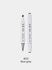 Маркер для скетчей TOUCH BRUSH двухсторонний цв.BG3 серо-синий 3