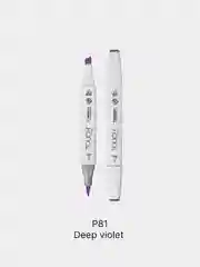 Маркер для скетчей TOUCH BRUSH двухсторонний цв.081 фиолетовый насыщенный