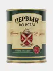 Носки в банке "Первый во всем", мужские, черный