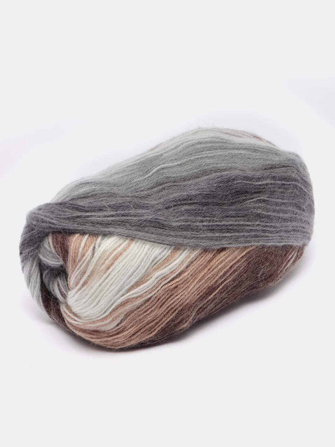 Бежевый меланж пряжа Alize Angora Gold Batik, 20% шерсть, 80% акрил, 100 г, 550 м