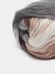 Бежевый меланж пряжа Alize Angora Gold Batik, 20% шерсть, 80% акрил, 100 г, 550 м