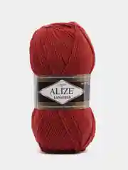Терракотовый пряжа Alize Lanagold, 49% шерсть, 51% акрил, 100 г, 240 м