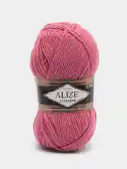 Коралловый пряжа Alize Lanagold, 49% шерсть, 51% акрил, 100 г, 240 м