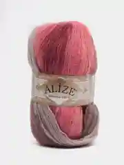 Красный пряжа Alize Angora Gold Batik, 20% шерсть, 80% акрил, 100 г, 550 м
