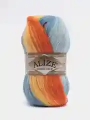 Мятный пряжа Alize Angora Gold Batik, 20% шерсть, 80% акрил, 100 г, 550 м