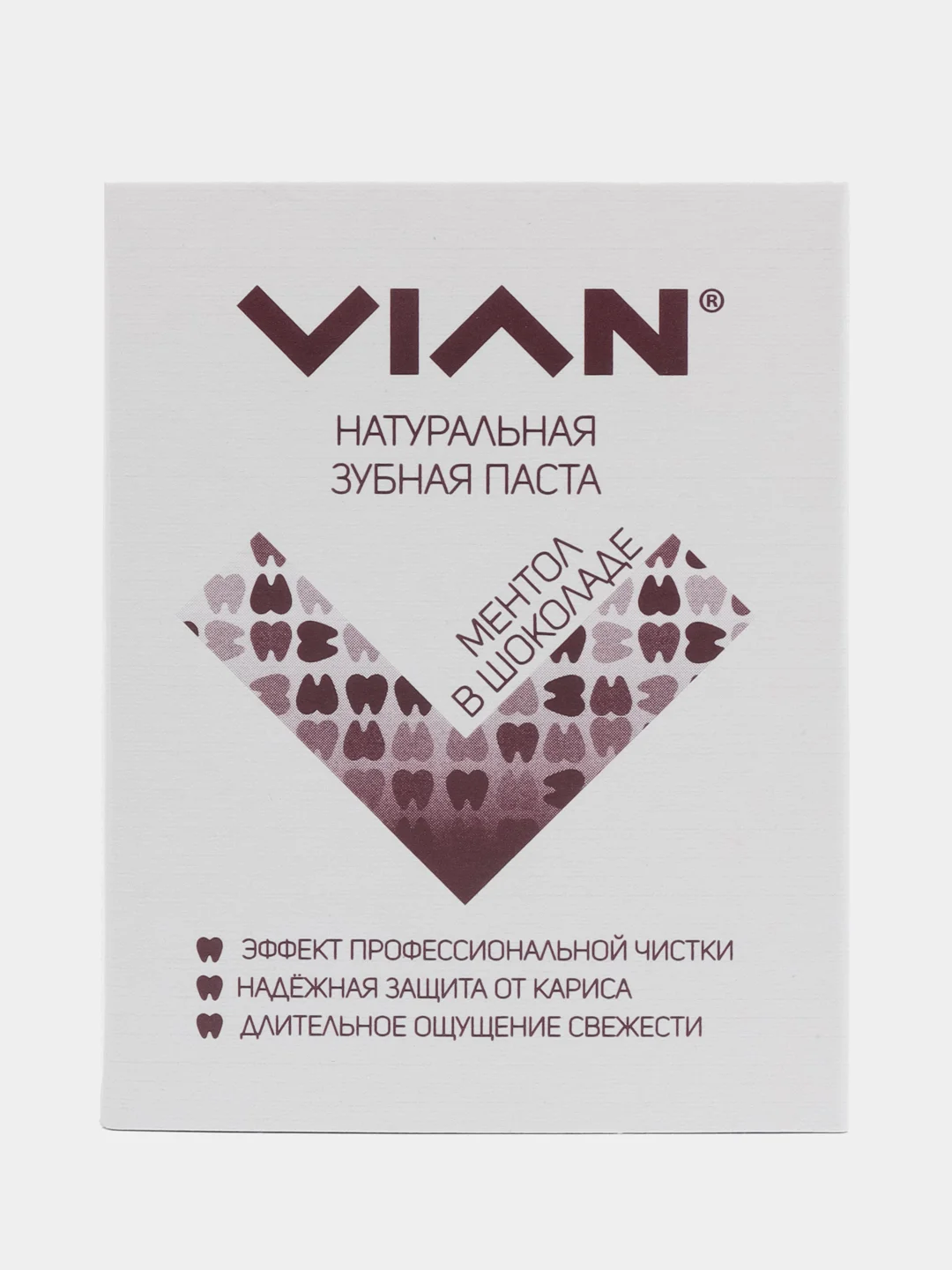 Шоколадный зубная паста / натуральная / профессиональная Vian (ВИАН)