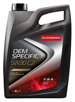 Автомобильное моторное масло CHAMPION OEM SPECIFIC 5w30 C2, 4 литра